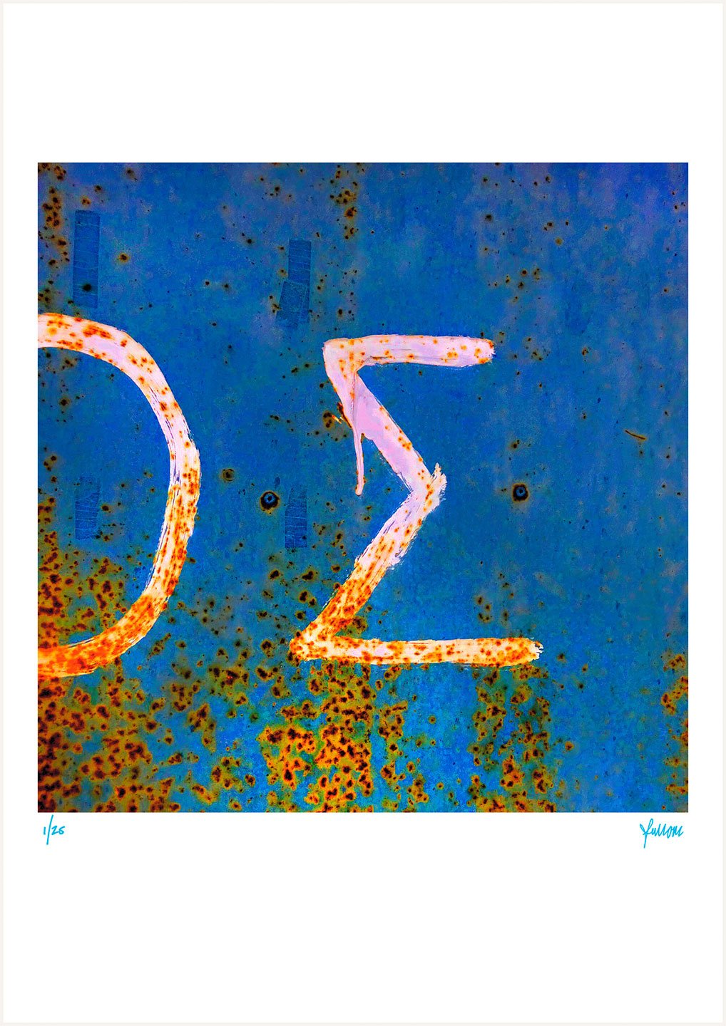 fullOM™ Limited Edition Prints - "Street Zen Nicosia 07 Blue" fullOM™ Limited Edition Prints - "Street Zen Nicosia 07 Blue"