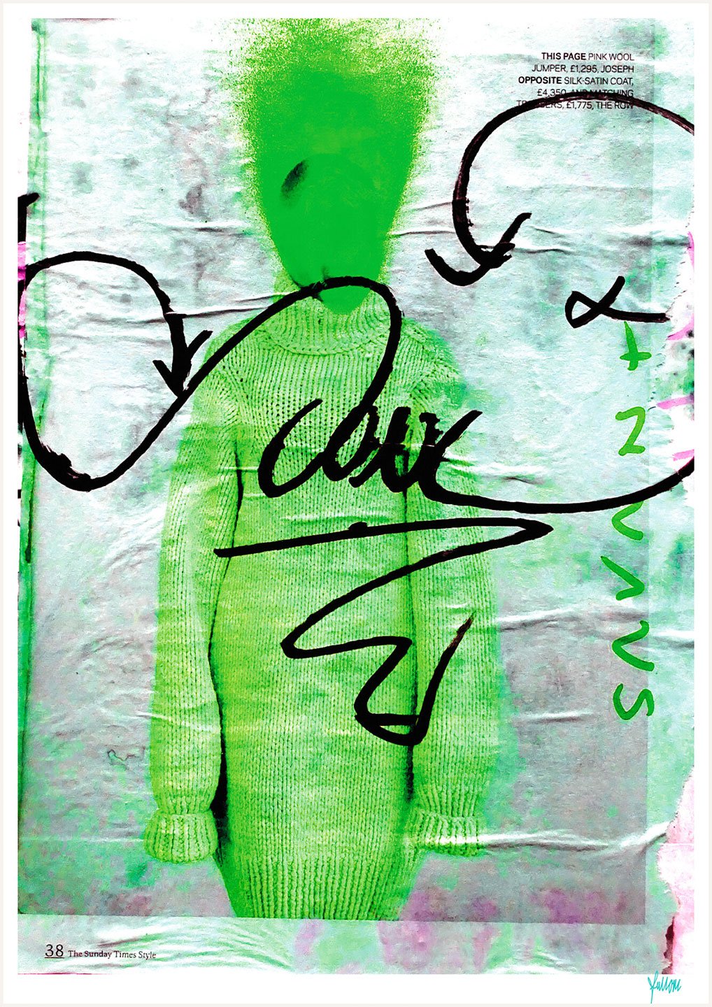 fullOM™ Open Edition Prints - "Green Sunday Times Style" fullOM™ Open Edition Prints - "Green Sunday Times Style"