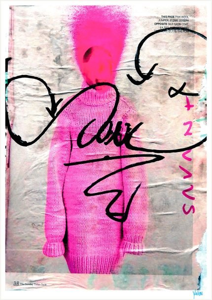 fullOM™ Open Edition Prints - "Pink Sunday Times Style"